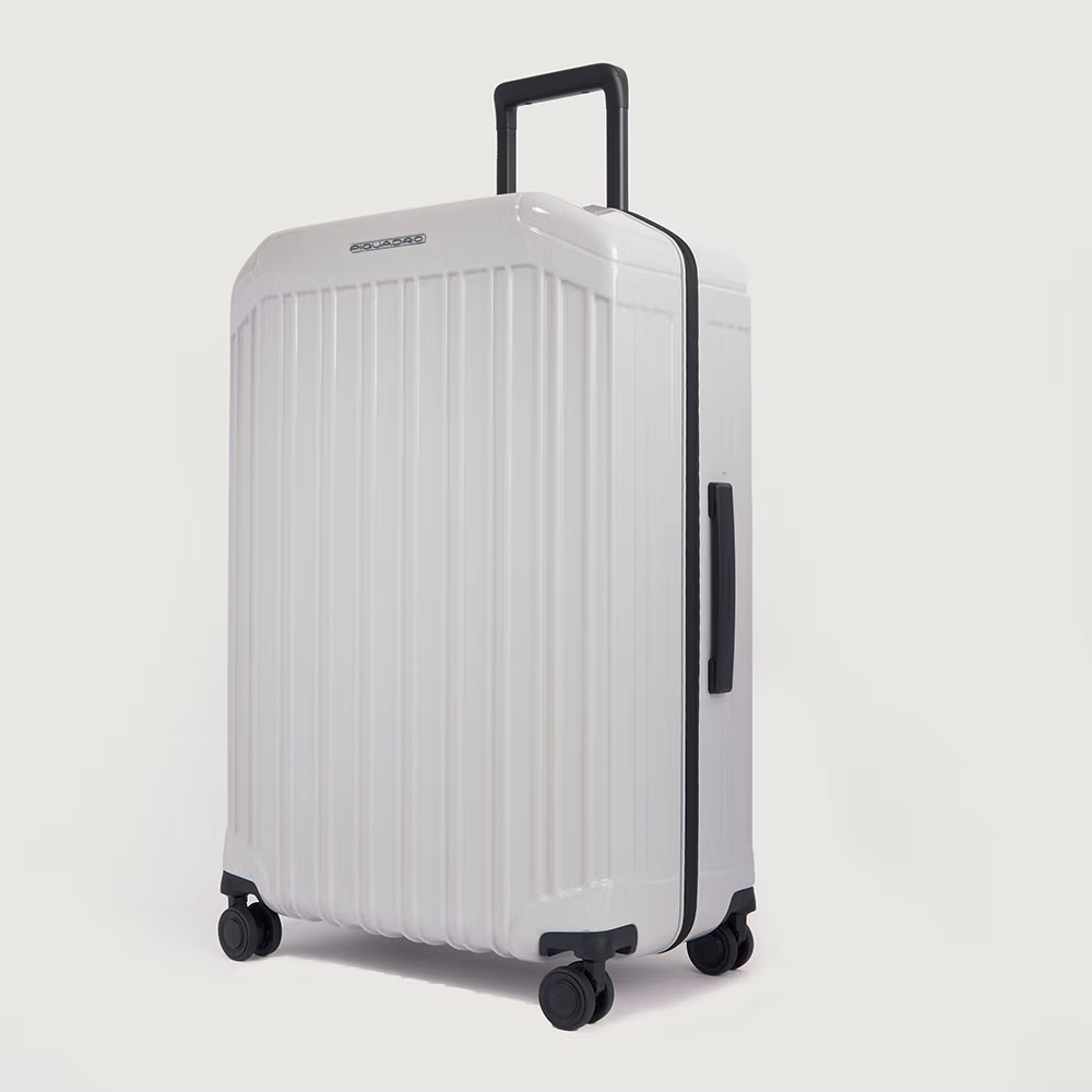 Piquadro PQ-Light 4-Rollen Trolley Koffer 75cm; glänzend Grau