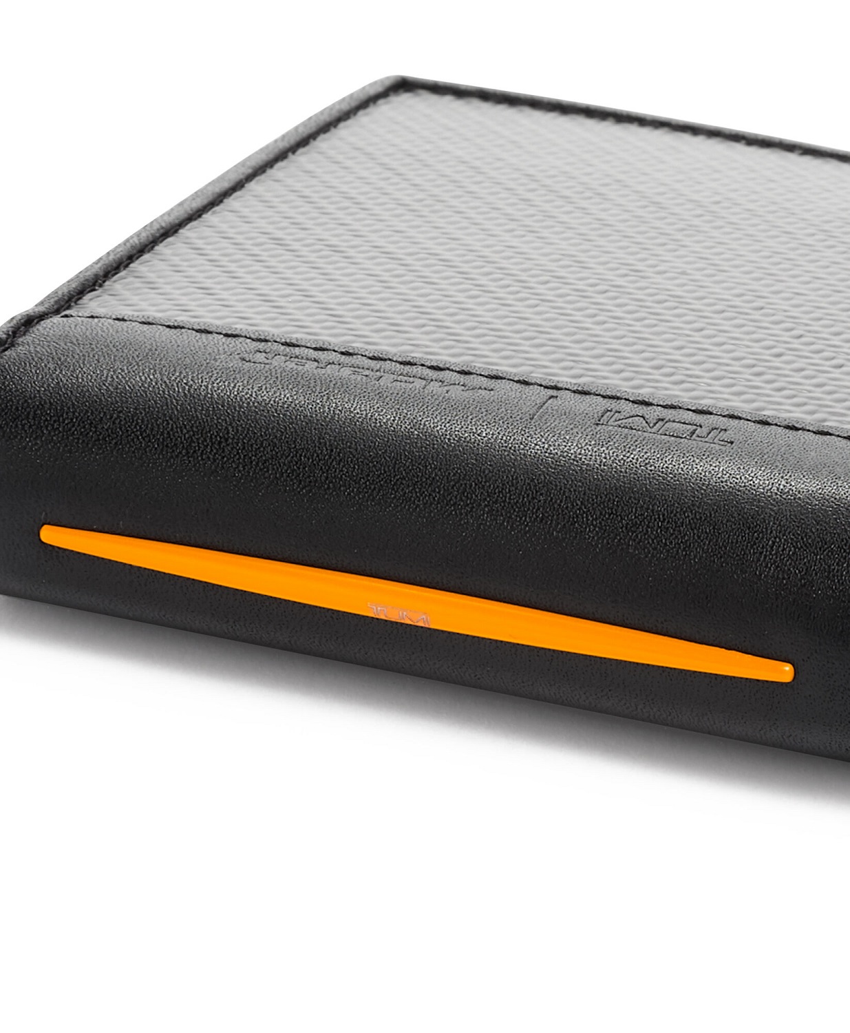 Tumi McLaren Globale Brieftasche mit 2 Scheinfächern + GRATIS HOTELGUTSCHEIN Carbon/Papaya