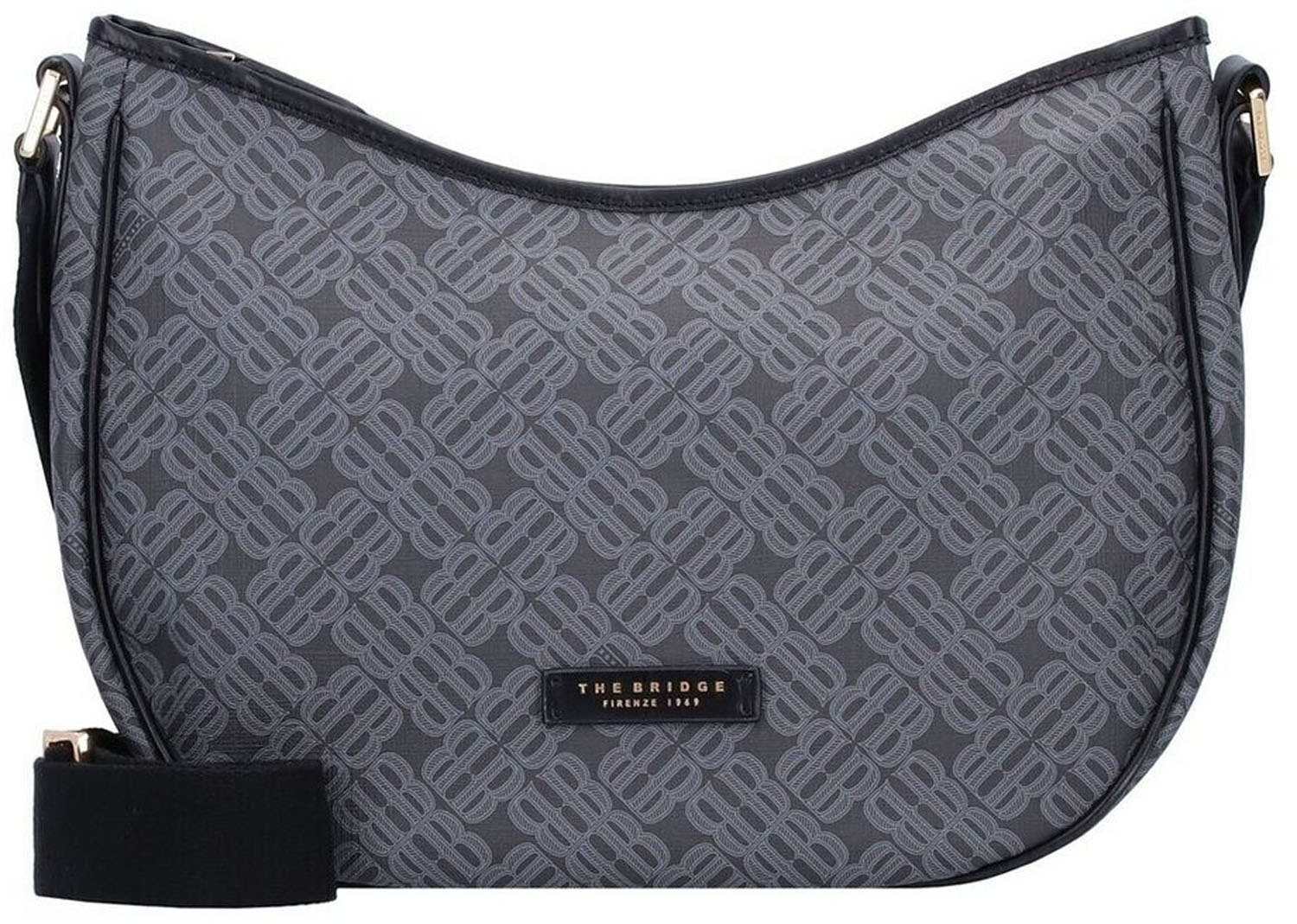 The Bridge Anna Leder-Umhängetasche Schwarz/Gold The Bridge Anna Leder-Umhängetasche Schwarz/Gold