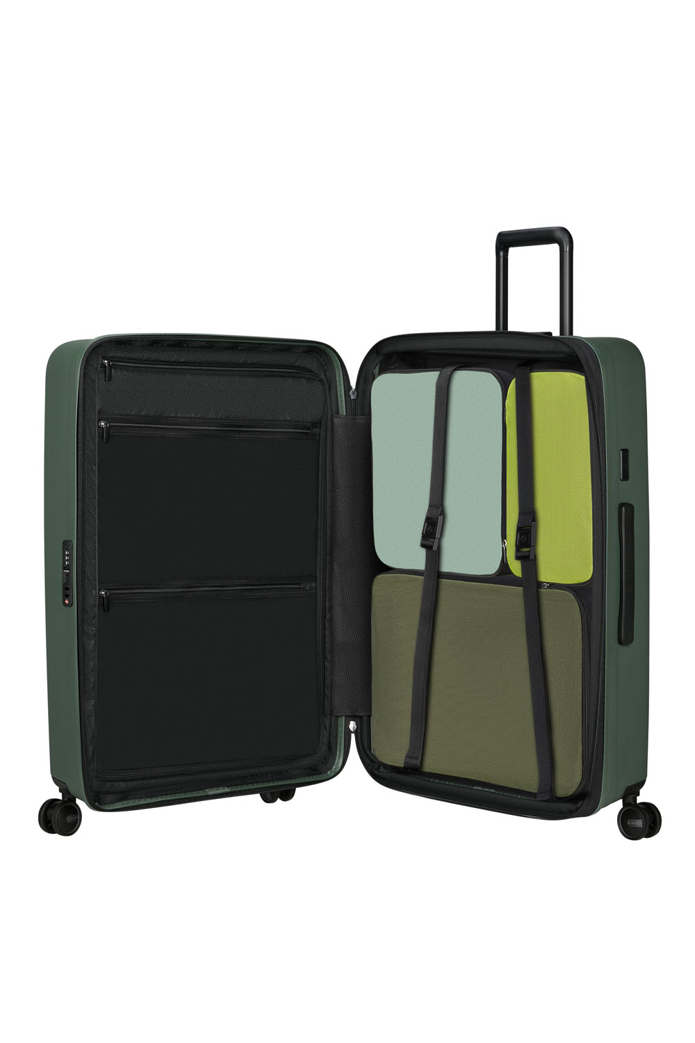 Samsonite Restackd Trolley mit 4 Rollen erweiterbar 75cm + GRATIS HOTELGUTSCHEIN Sage
