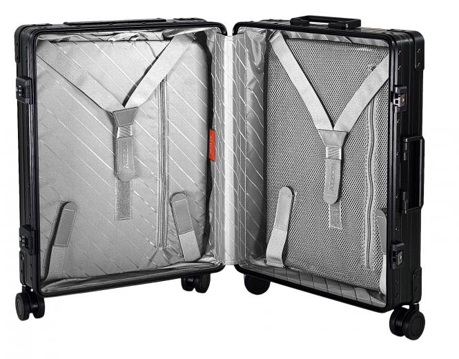 Aleon Business Traveler Slim International Carry-On 21" mit Front Flap Schwarz