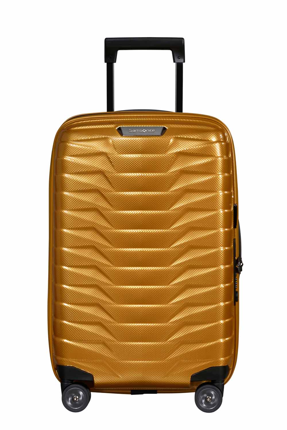 Samsonite Proxis Trolley mit 4 Rollen erweiterbar 55cm (23/26cm) + GRATIS HOTELGUTSCHEIN Honey Gold