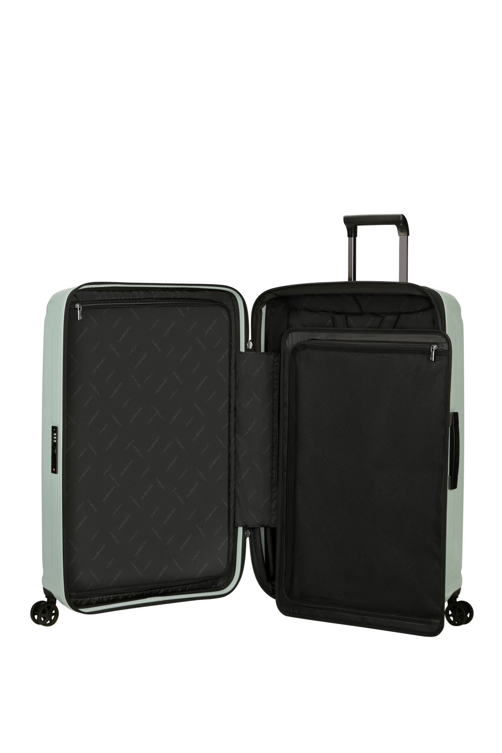 Samsonite Nuon Season Trolley mit 4 Rollen erweiterbar 75cm + GRATIS HOTELGUTSCHEIN Metallic Mineral Green