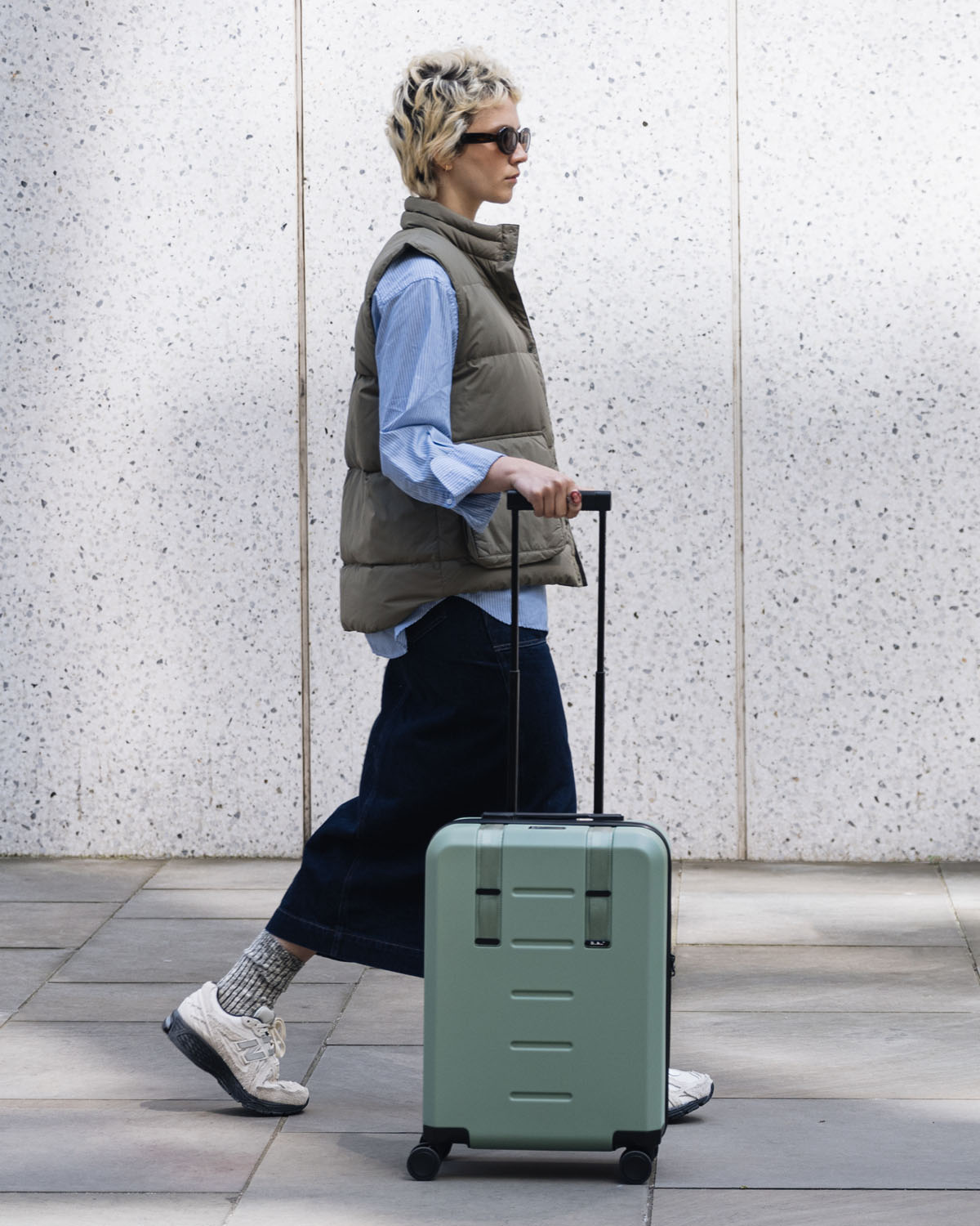 D_b_ Ramverk Carry-on 55cm, 4 Rollen Green Ray