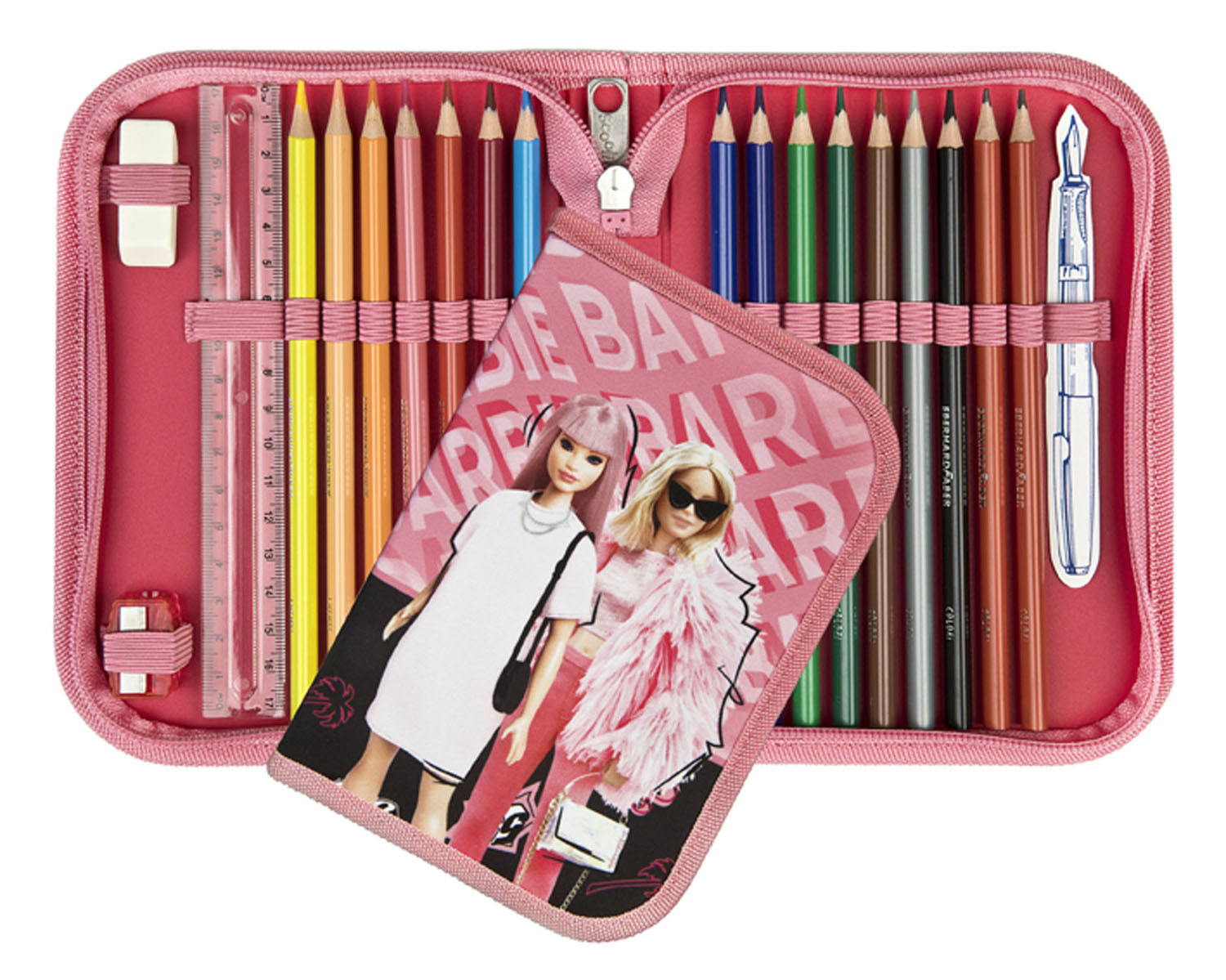 Scooli EasyFit Schulranzen, 5-teiliges Set Barbie