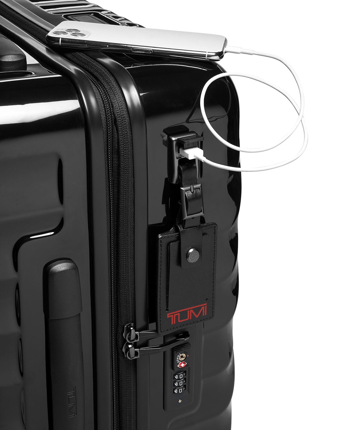 Tumi 19 Degree Continental erweiterbar Handgepäck 55cm, glänzend + GRATIS HOTELGUTSCHEIN Black