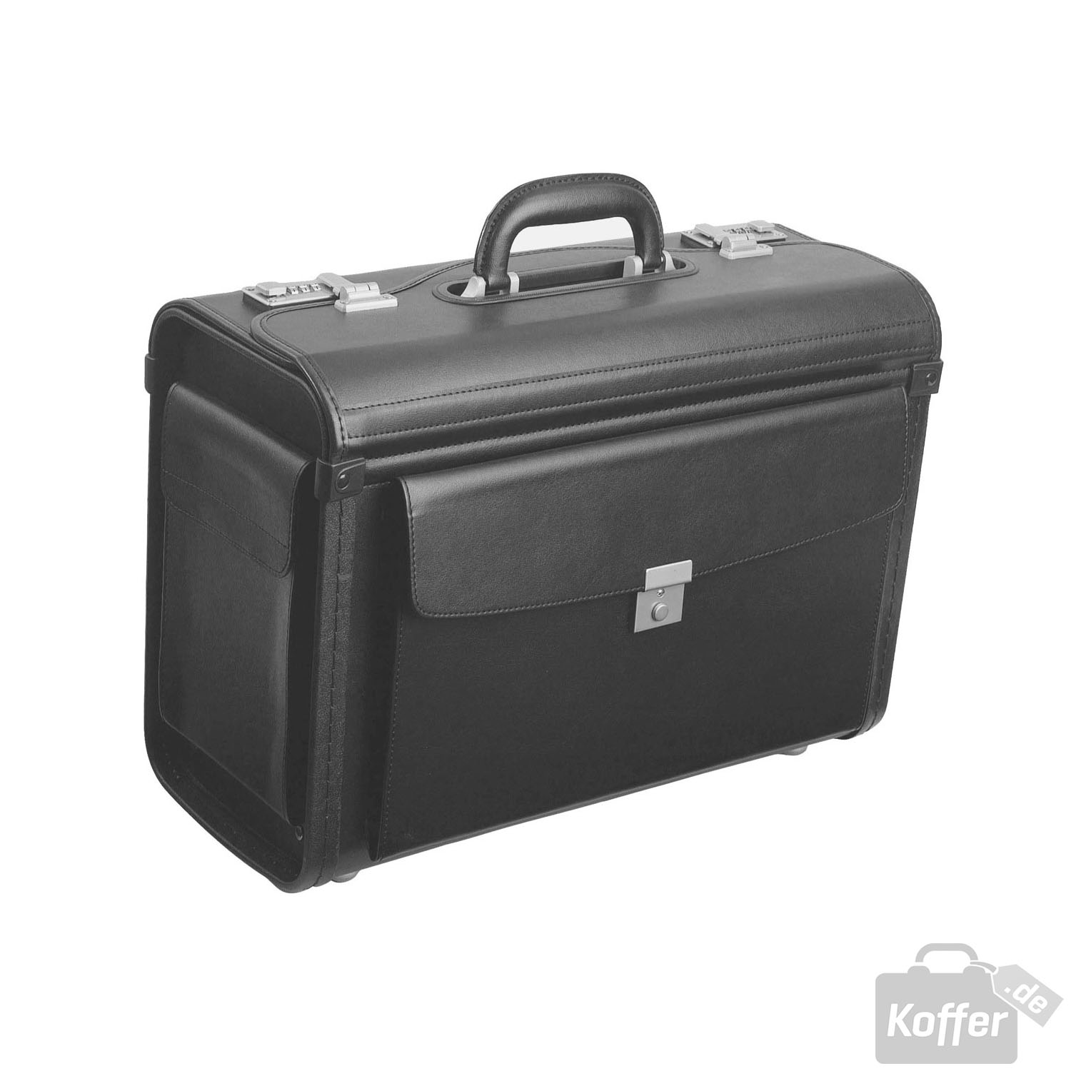 Dermata Airliner Leder Pilotenkoffer 7039KL