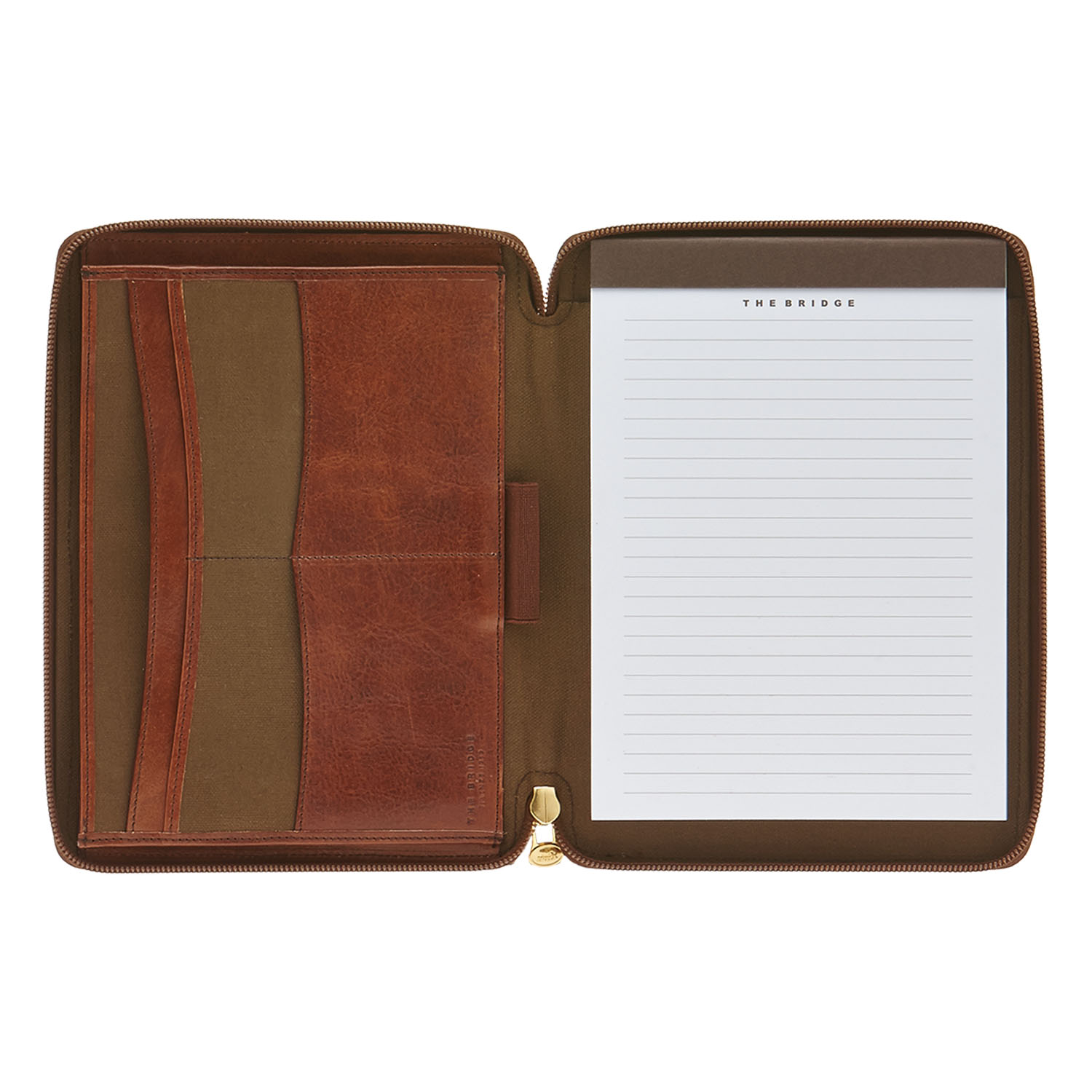 The Bridge Story Uomo Blockmappe 23cm -01903501 Braun/Gold The Bridge Story Uomo Blockmappe 23cm -01903501 Braun/Gold