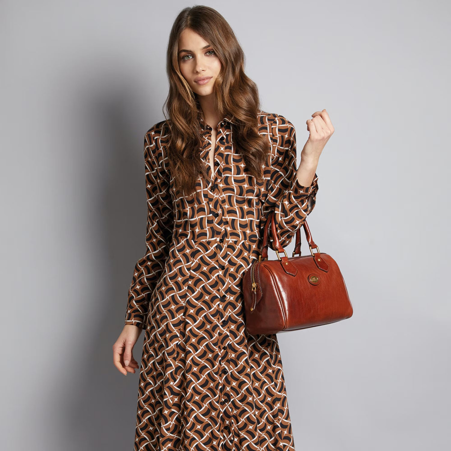 The Bridge Story Donna Damentasche 25 cm Cerule/Gold The Bridge Story Donna Damentasche 25 cm Cerule/Gold