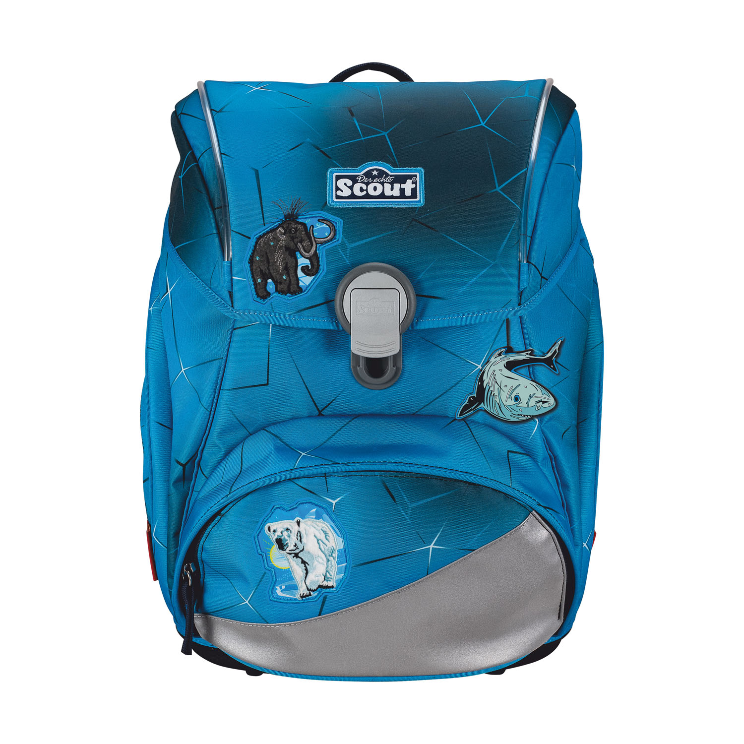 Scout Alpha Exklusiv Safety Light Schulranzen-Set 5-teilig Polar Blue