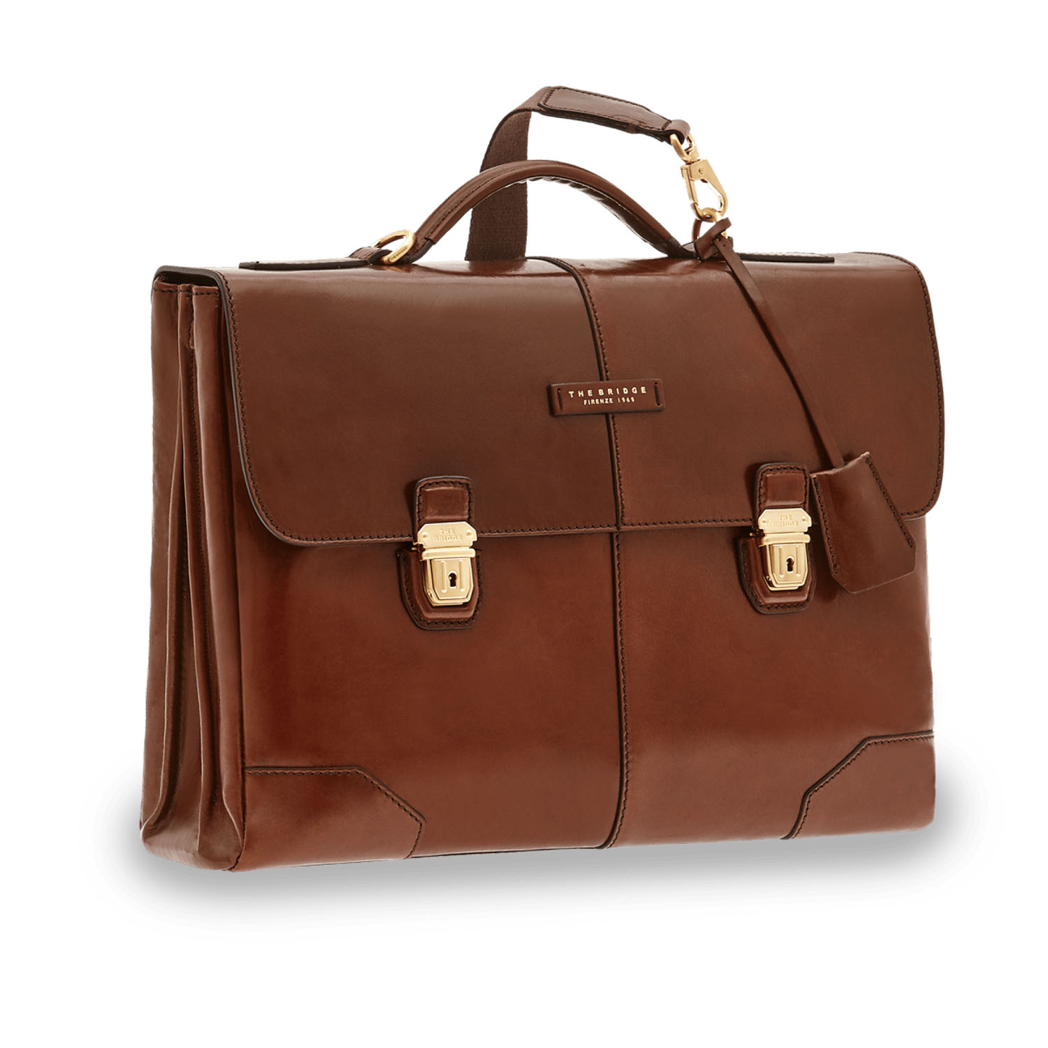 The Bridge Vespucci Aktentasche 41cm -06361001 Braun/Gold The Bridge Vespucci Aktentasche 41cm -06361001 Braun/Gold