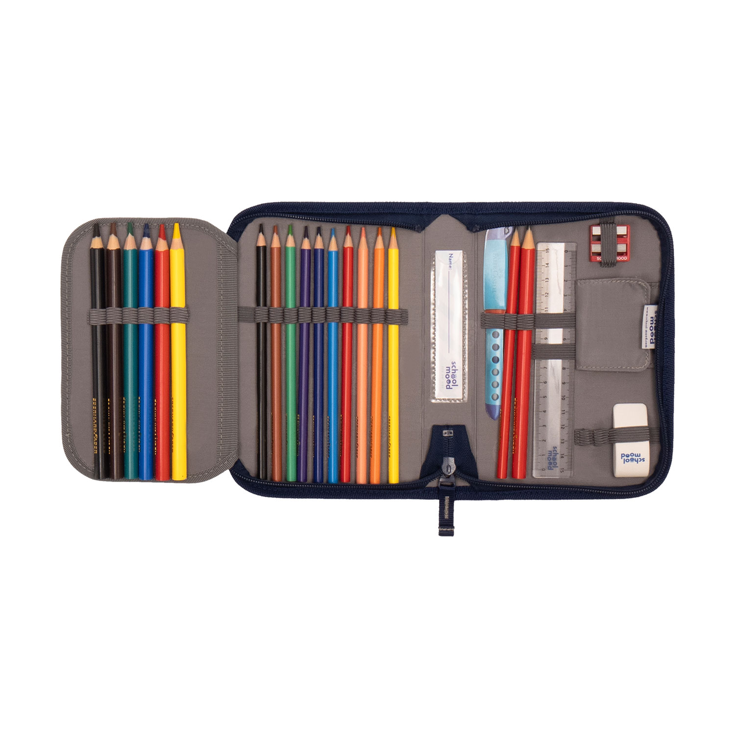 School-Mood Timeless Air+ Yannick, 7-teilige Schulranzenset Neon Yellow