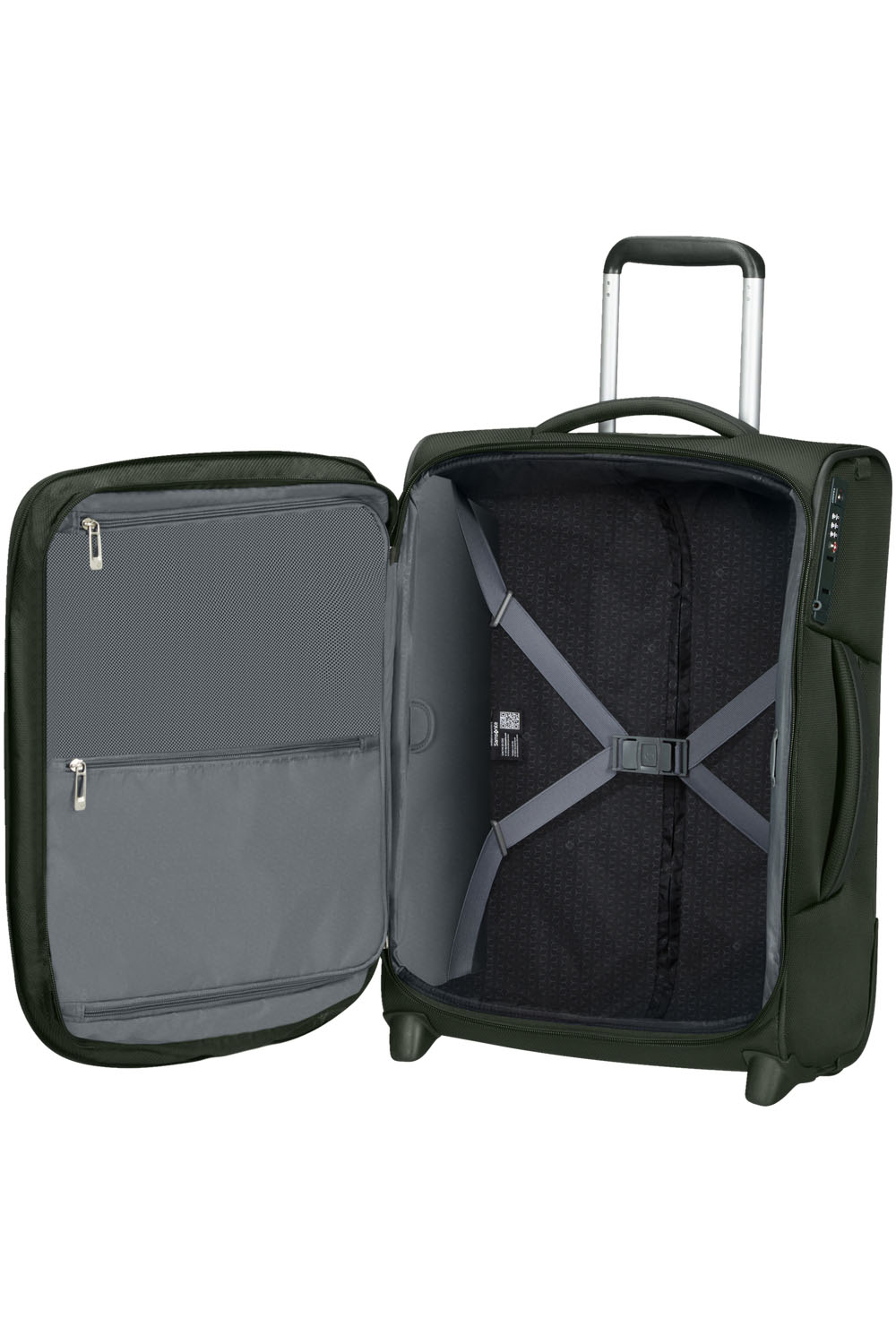 Samsonite Respark Trolley mit 2 Rollen erweiterbar 55cm + GRATIS HOTELGUTSCHEIN Forest Green