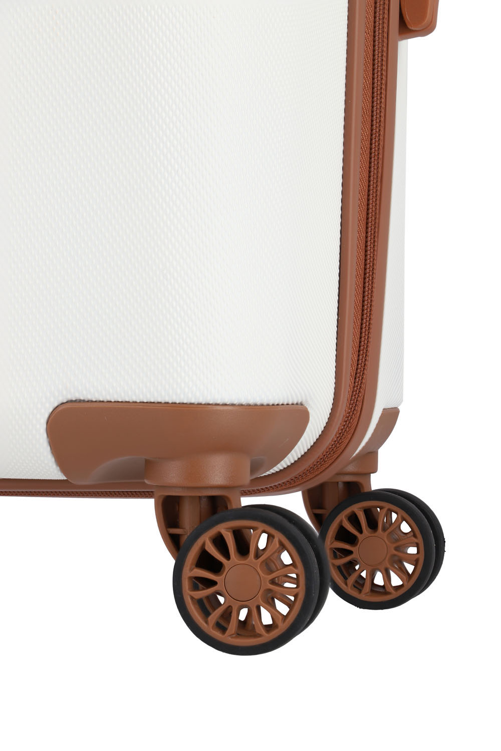 Travelite BALI Trolley M 4-Rollen Weiss/cognac Travelite BALI Trolley M 4-Rollen Weiss/cognac
