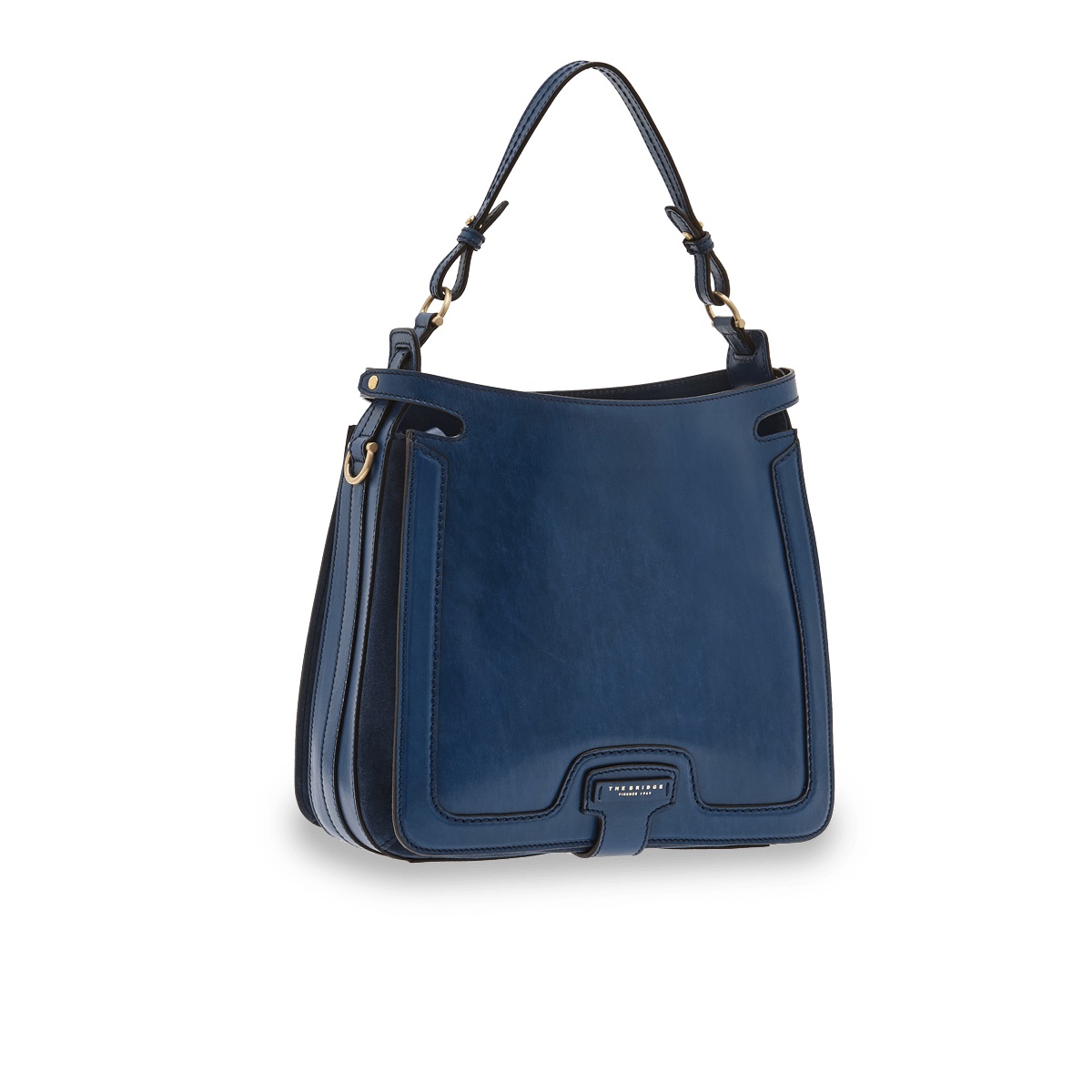 The Bridge Giglio Beuteltasche Meerblau/Gold The Bridge Giglio Beuteltasche Meerblau/Gold