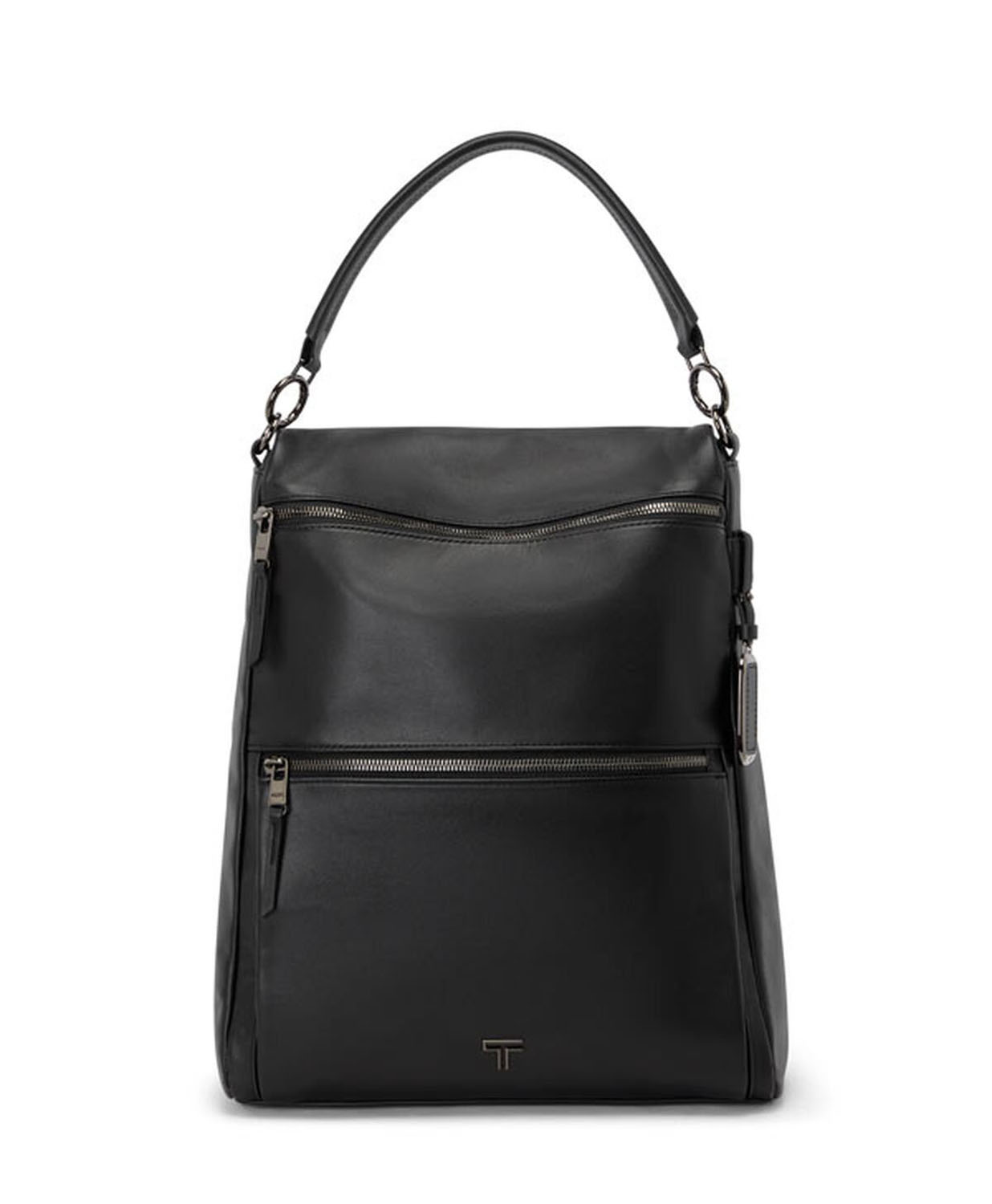 Tumi Voyageur Limerick Leder-Rucksack Tasche Black/Gunmetal