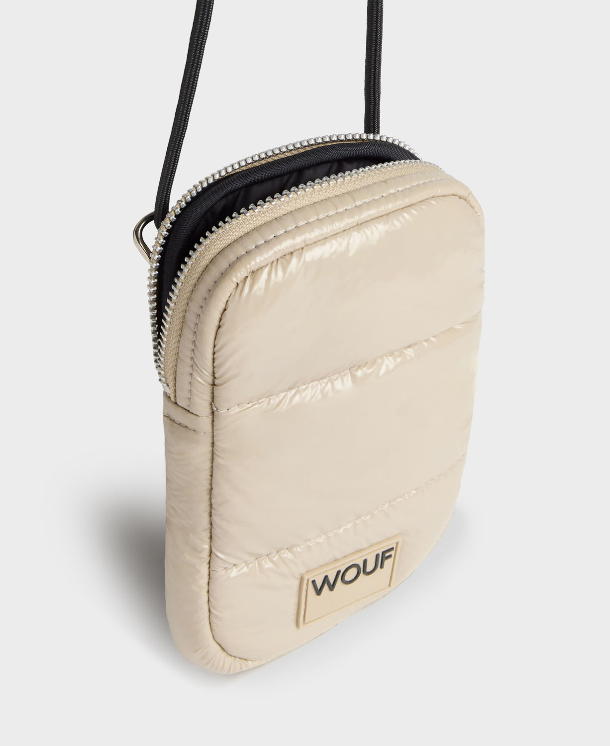Wouf Quilted Collection Crossbody Phone Bag -Glossy Air Wouf Quilted Collection Crossbody Phone Bag -Glossy Air