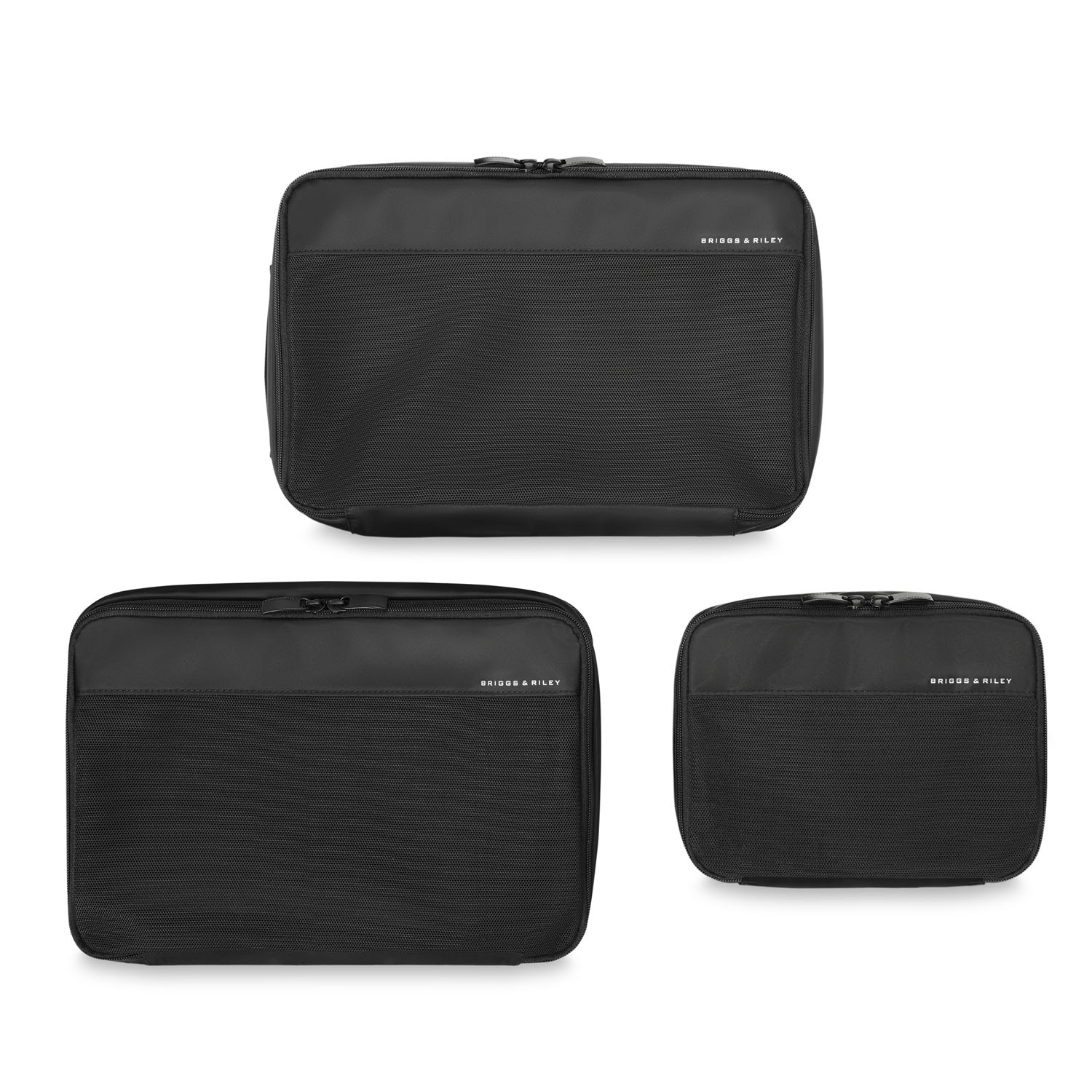 Briggs & Riley Travel Essentials Carry On Packing Cube 3-teilige Set Black Briggs & Riley Travel Essentials Carry On Packing Cube 3-teilige Set Black