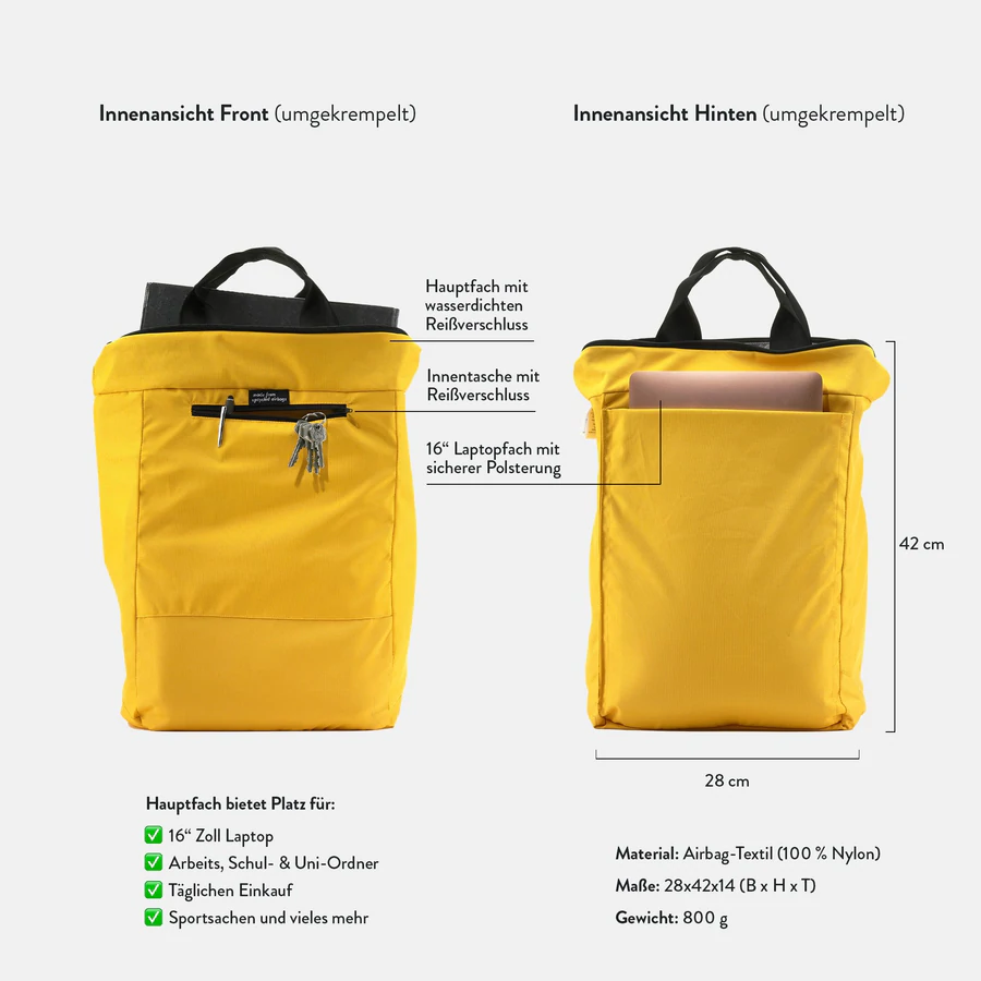 Airpaq Basiq Laptop-Rucksack 15" Schwarz Airpaq Basiq Laptop-Rucksack 15" Schwarz