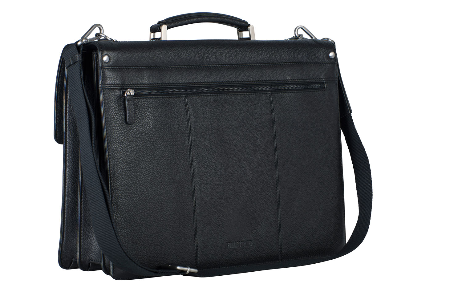 Leonhard Heyden Berlin Leder-Aktenmappe 3-Fächer mit Laptopfach 15" schwarz Leonhard Heyden Berlin Leder-Aktenmappe 3-Fächer mit Laptopfach 15" schwarz