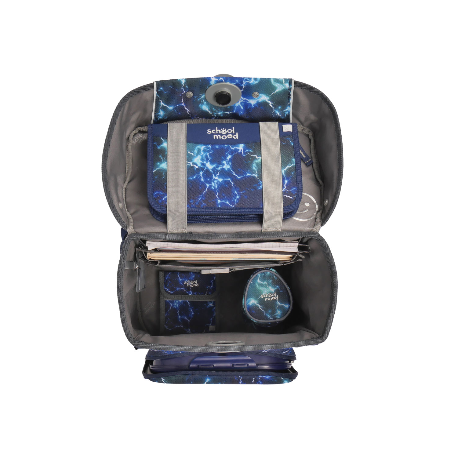 School-Mood Champion Pro 7-tlg. Schulranzenset Felix (Wolf)