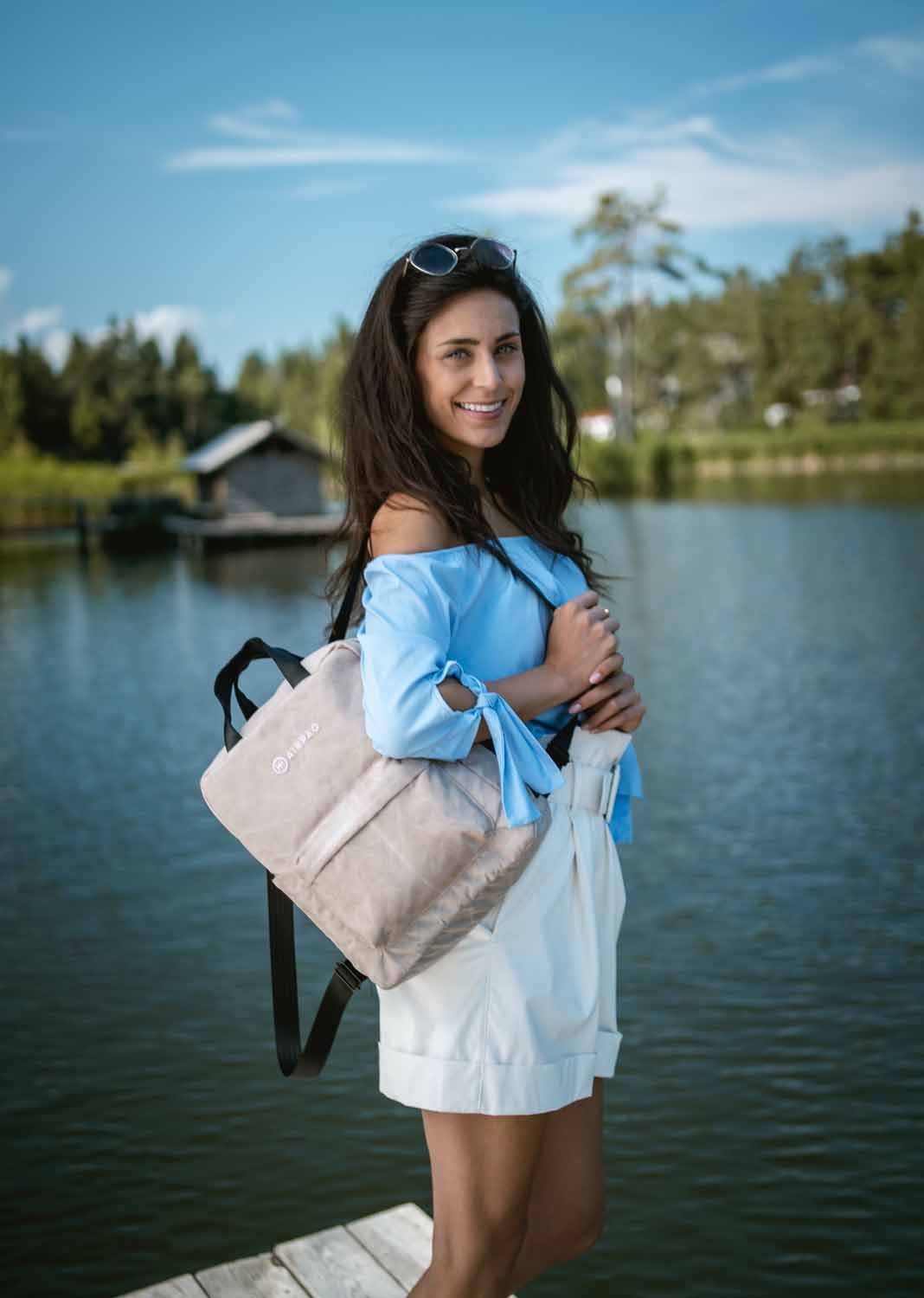 Airpaq Qube Rucksack mit 13" Laptopfach Sand