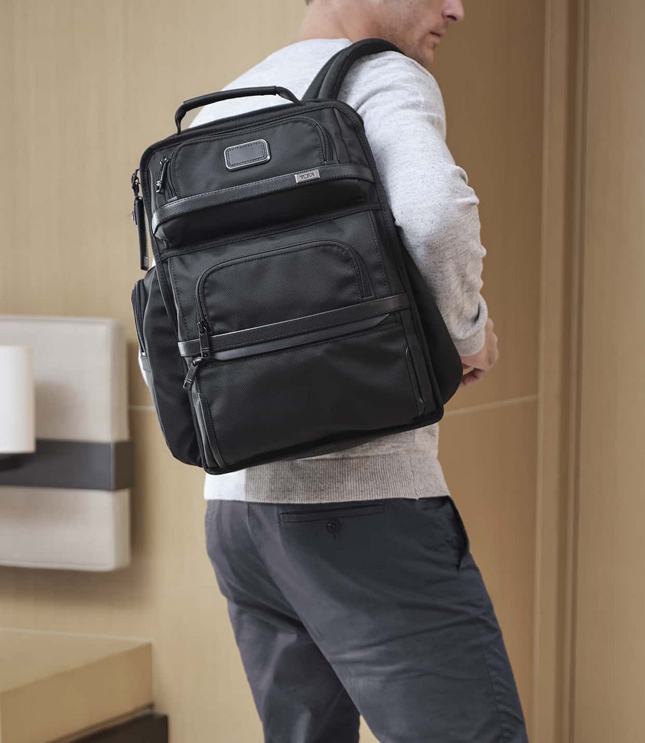 Tumi Alpha 3 Brief Pack® Rucksack Ballistic 15" Black Tumi Alpha 3 Brief Pack® Rucksack Ballistic 15" Black