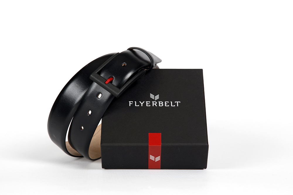 Flyerbelt Security Metallfreier Gürtel 105 cm-Mit dem roten Dorn Schwarz Flyerbelt Security Metallfreier Gürtel 105 cm-Mit dem roten Dorn Schwarz