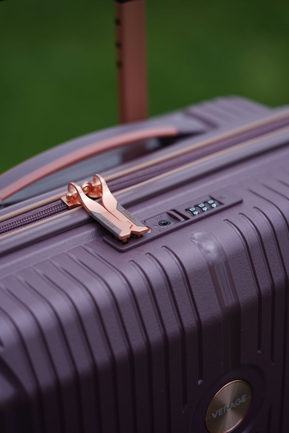 Verage Rome Trolley Medium Check-in dusty pink metal