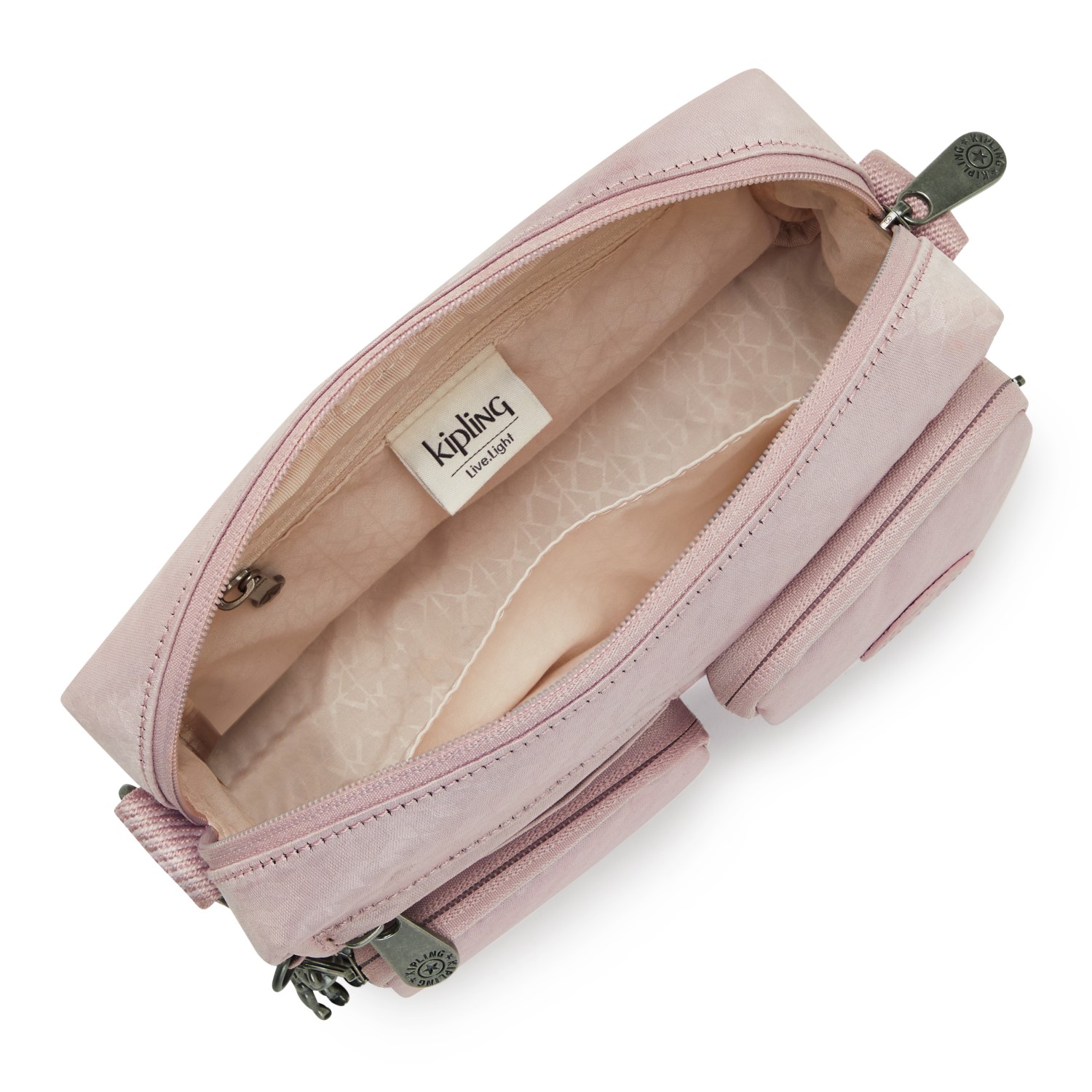 Kipling ALBENA Kleine Umhängetasche Pink Flow Embosse Kipling ALBENA Kleine Umhängetasche Pink Flow Embosse