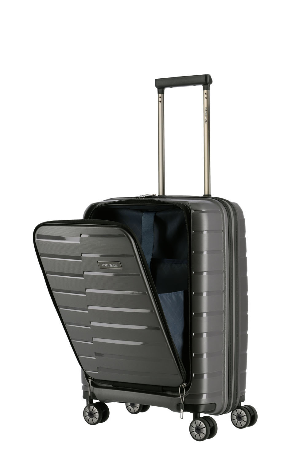 Travelite Air Base Trolley S, 4 Rollen mit Vortasche Anthrazit Travelite Air Base Trolley S, 4 Rollen mit Vortasche Anthrazit