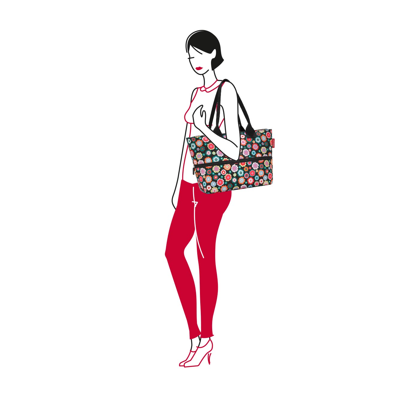 Reisenthel Shopping shopper e1 happy flowers