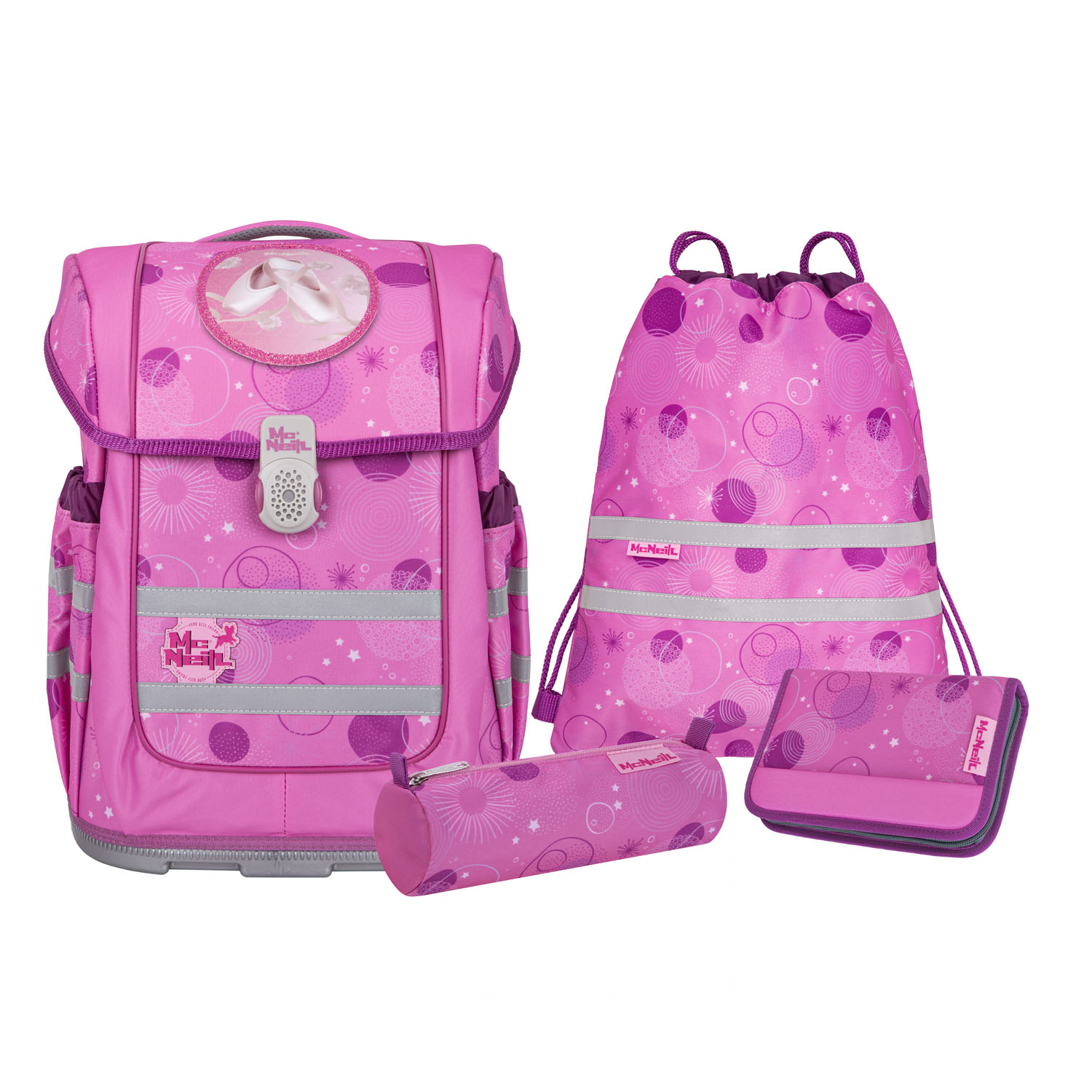 McNeill Ergo Compacto Schulranzen-Set 5tlg. PINKY McNeill Ergo Compacto Schulranzen-Set 5tlg. PINKY