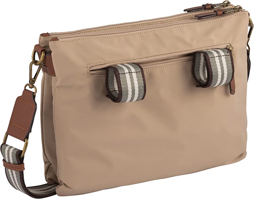 Camel Active BARI Cross Bag mit Reißverschluss M Beige