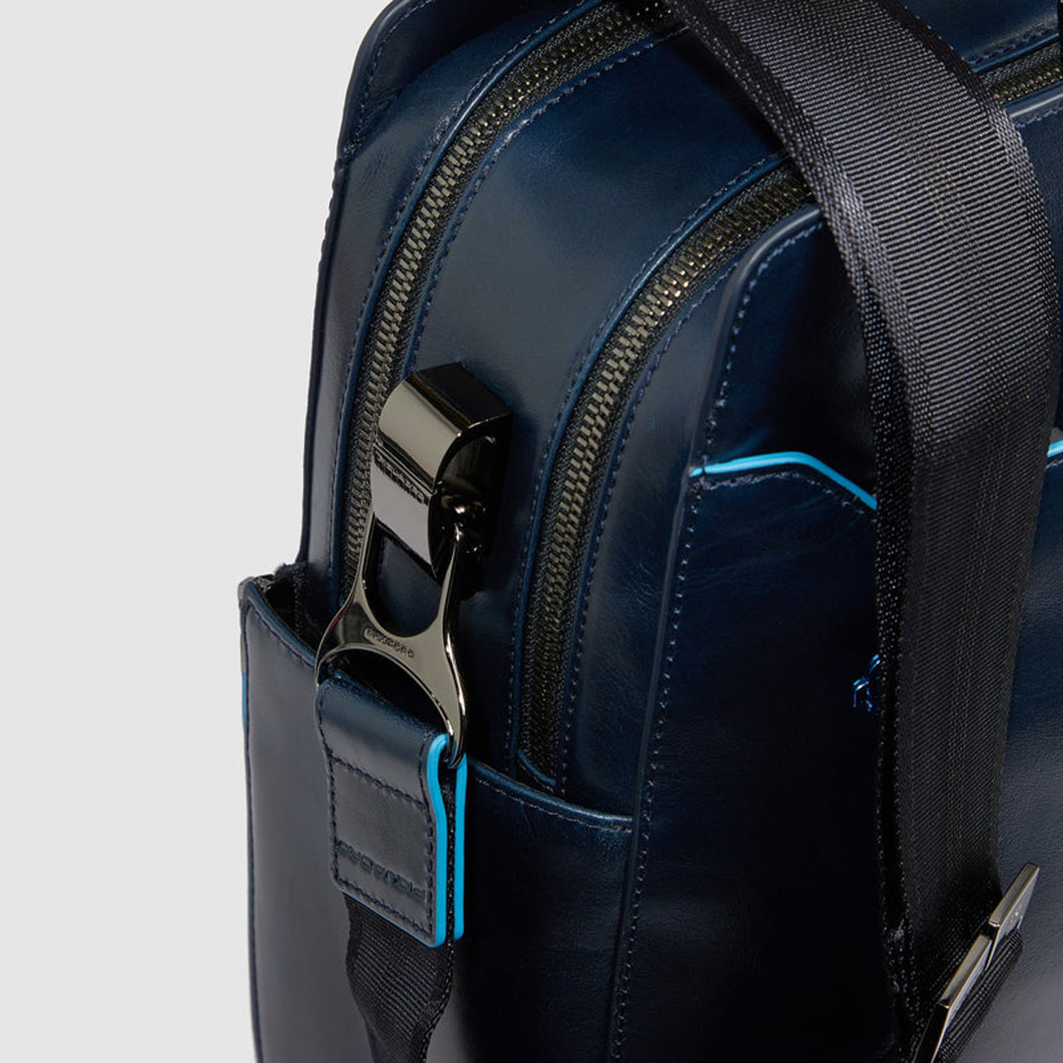 Piquadro Blue Square Leder-Laptoptasche 15,6" Nachtblau