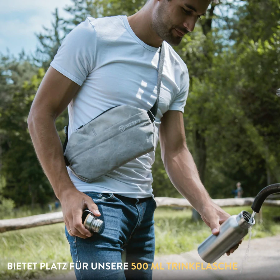 Airpaq Sling Baq Umhängetasche Sling Baq Grey
