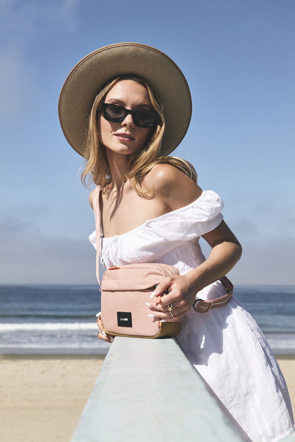 pacsafe GO Anti-Theft Crossbody Bag Rose