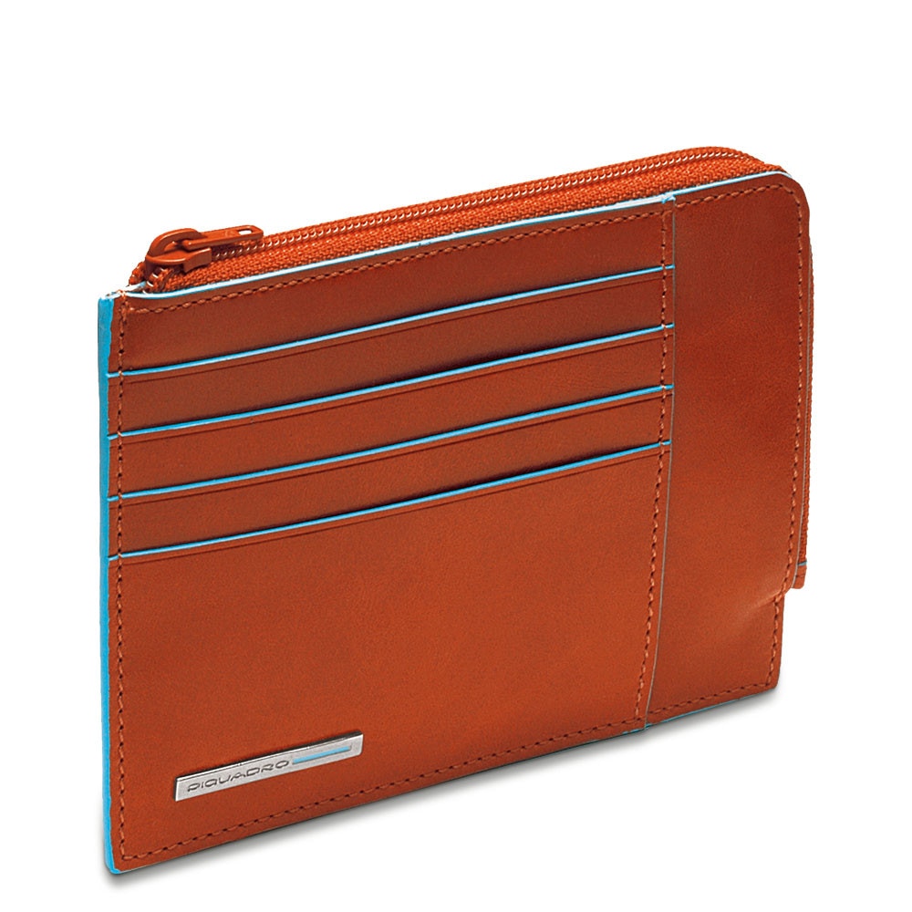 Piquadro Blue Square Reißverschluss-Münzbeutel mit Dokumenten Blau Piquadro Blue Square Reißverschluss-Münzbeutel mit Dokumenten Blau