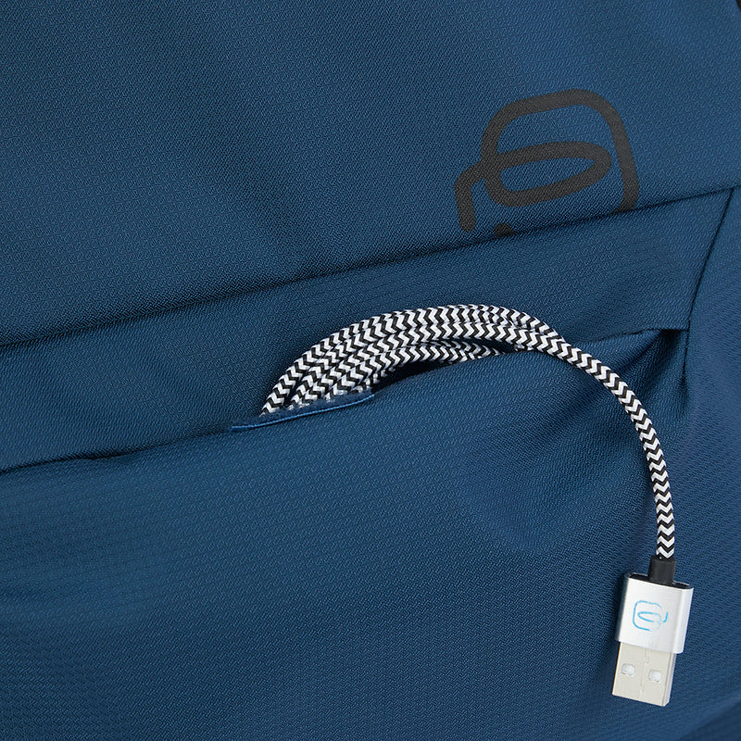 Piquadro Corner 2.0 Laptop-Rucksack 14" mit iPad®Pro 12,9"-fach Blau