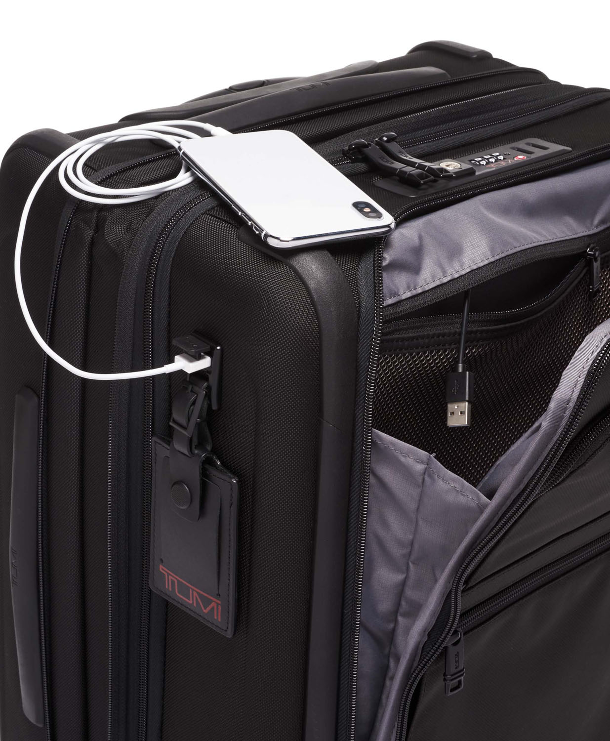 Tumi Alpha 3 Continental erweiterbar Handgepäck 56cm + GRATIS HOTELGUTSCHEIN Black