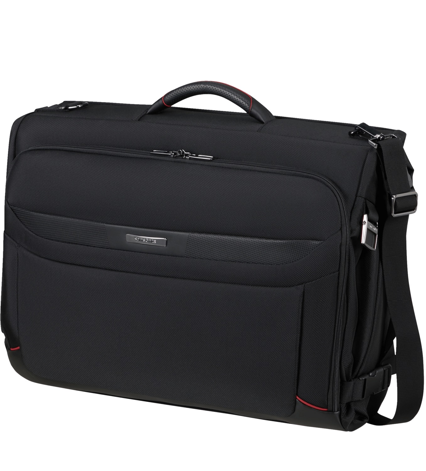 Samsonite Pro-DLX 6 Kleidersack, Tri-Fold Garment Bag + GRATIS HOTELGUTSCHEIN Schwarz