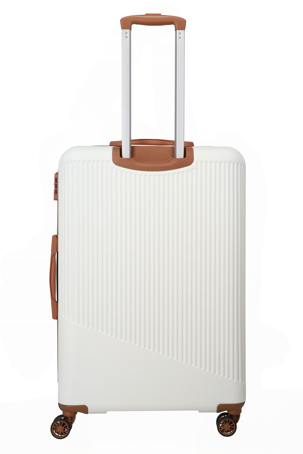 Travelite BALI Trolley L 4-Rollen Weiss/cognac Travelite BALI Trolley L 4-Rollen Weiss/cognac