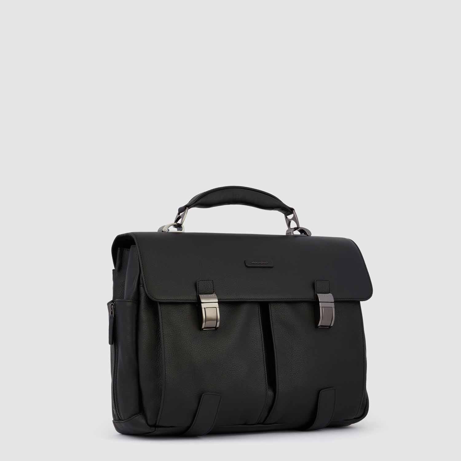 Piquadro Modus Special Laptoptasche 15,6" mit zwei Vortaschen Schwarz Piquadro Modus Special Laptoptasche 15,6" mit zwei Vortaschen Schwarz