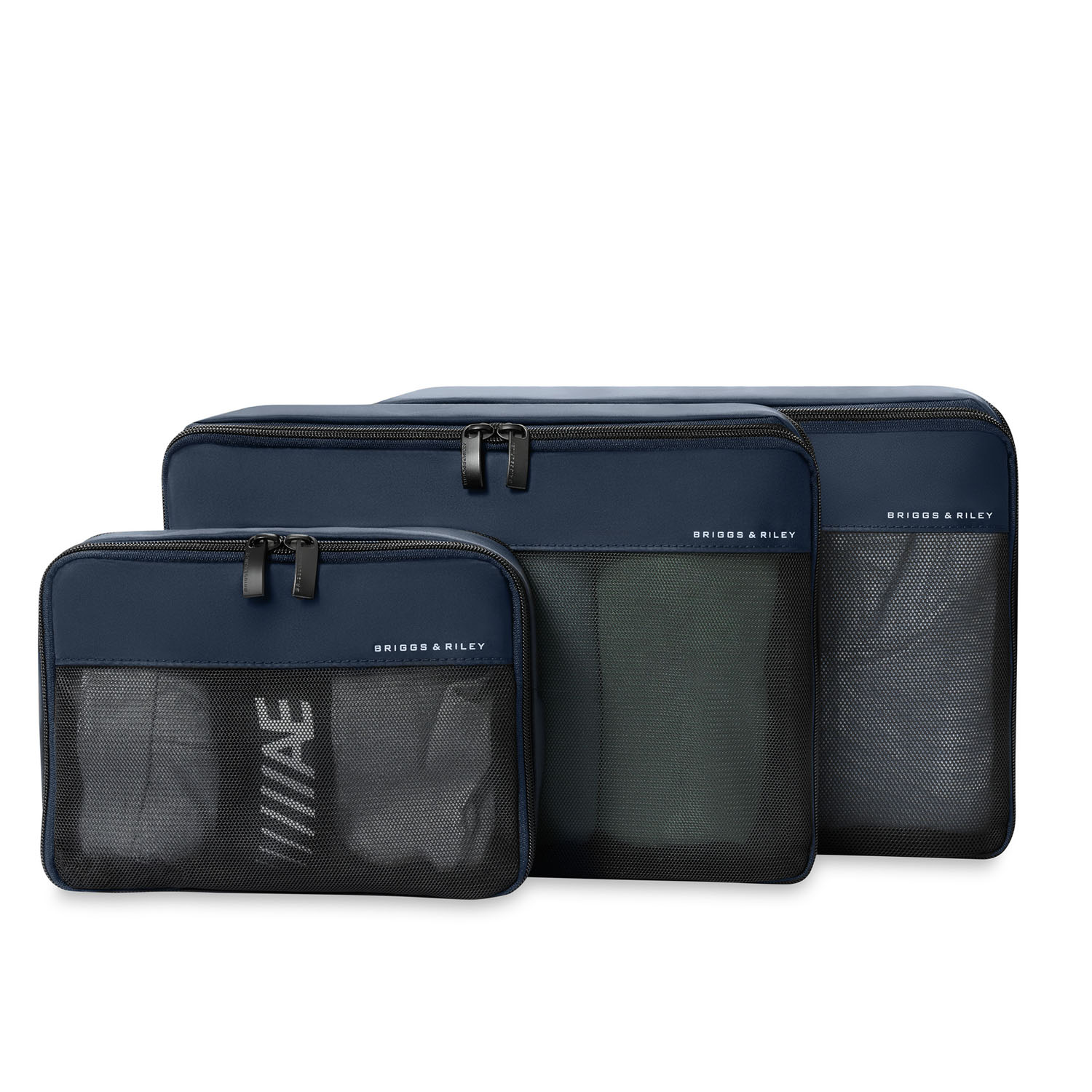 Briggs & Riley Travel Essentials Carry On Packing Cube 3-teilige Set Navy