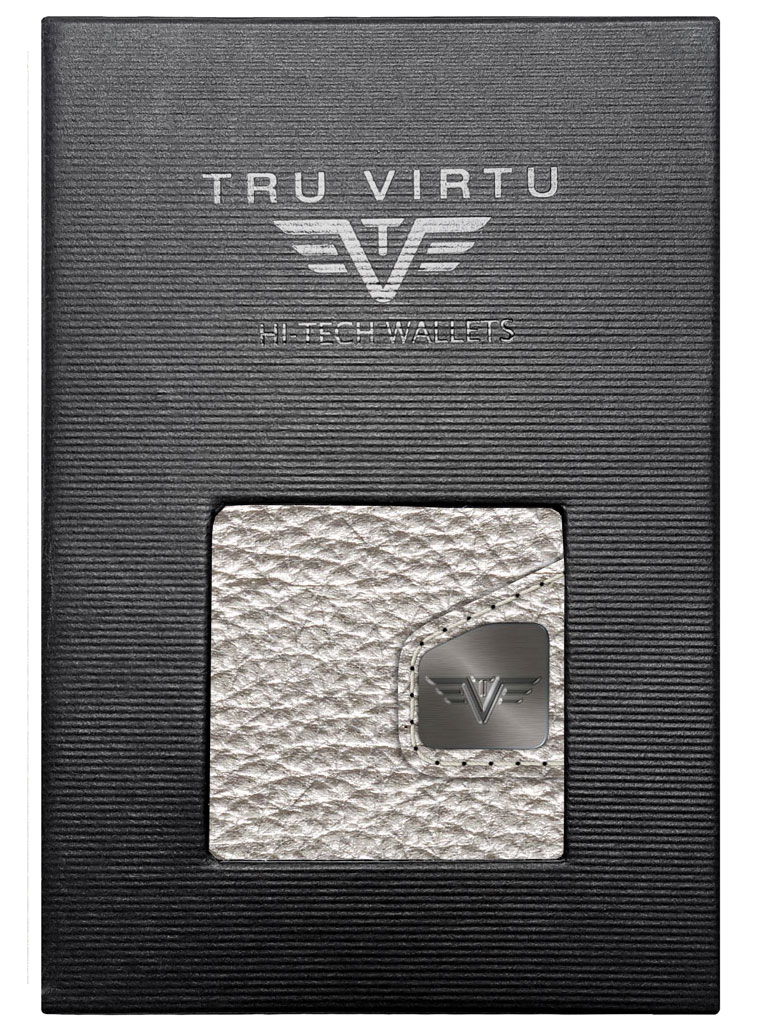 Tru Virtu Click & Slide Wallet Silver Metallic/Silver