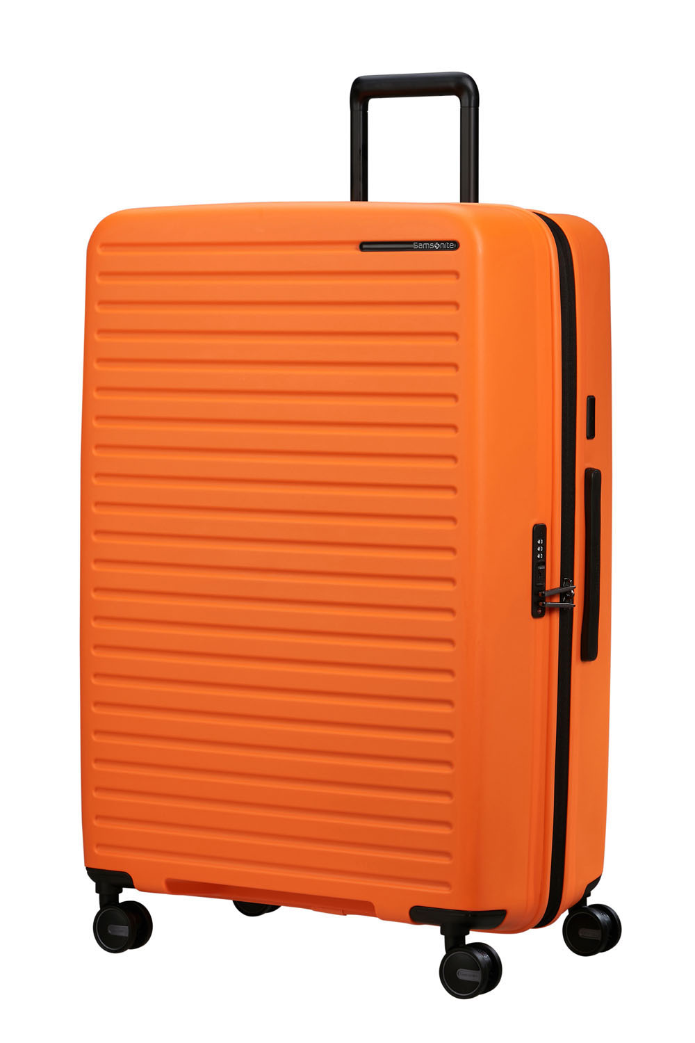 Samsonite Restackd Trolley mit 4 Rollen erweiterbar 81cm + GRATIS HOTELGUTSCHEIN Papaya
