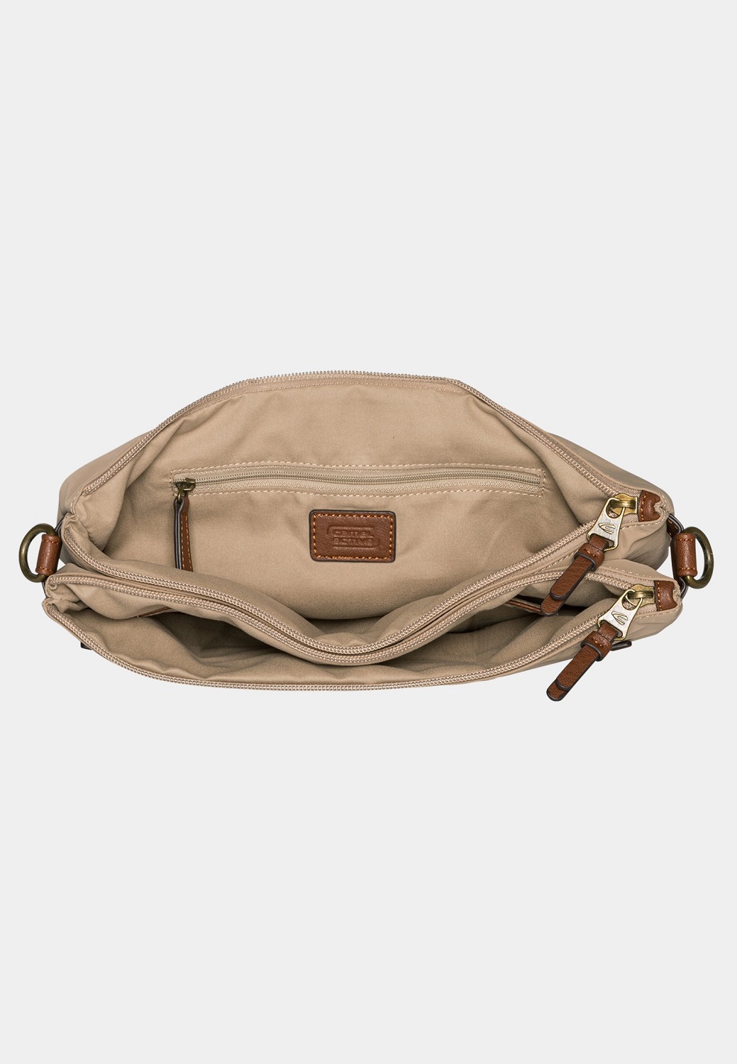 Camel Active BARI Cross Bag mit Reißverschluss M Beige