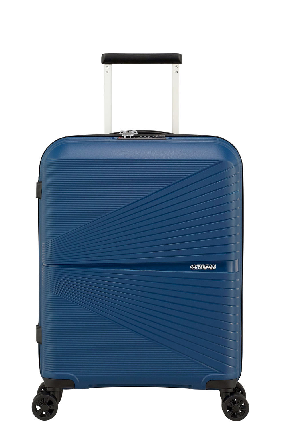 American Tourister Airconic Handgepäck Trolley 55cm mit 4 Rollen + GRATIS HOTELGUTSCHEIN Midnight Navy