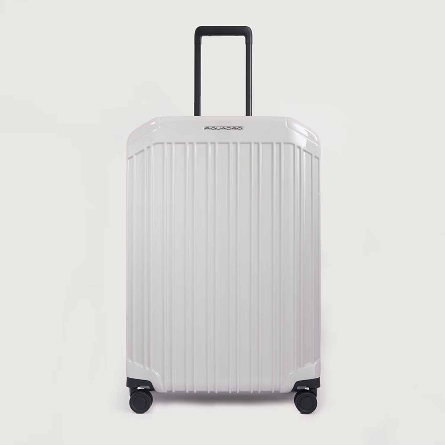 Piquadro PQ-Light 4-Rollen Trolley Koffer 69cm; glänzend Grau Piquadro PQ-Light 4-Rollen Trolley Koffer 69cm; glänzend Grau