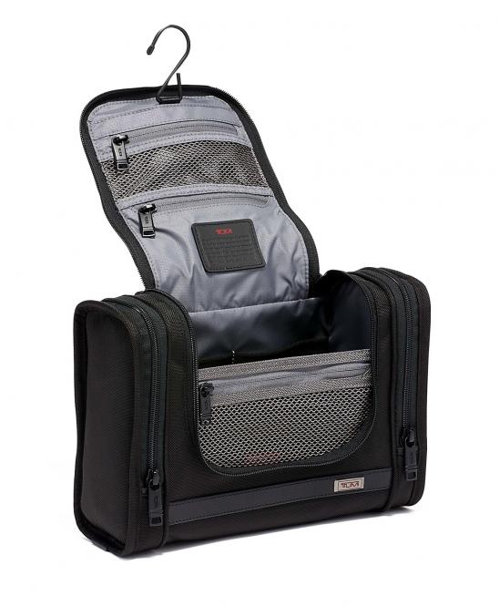 Tumi Alpha 3 Kulturbeutel zum Aufhängen, aus Ballistic Nylon + GRATIS HOTELGUTSCHEIN black